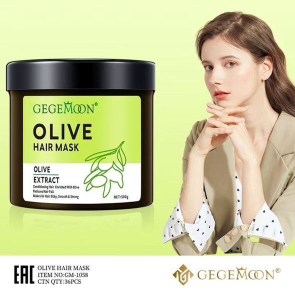 GEGEMOON Olive Hair Mask – Deep Nourishment for Silky, Strong Hair