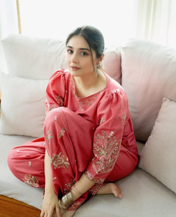 MEHAK EMBROIDERY 2PC (FARSHI)